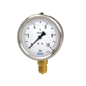 GLYCERIN-FILLED PRESSURE GAUGE D.50-63 1/4 0-600 bar