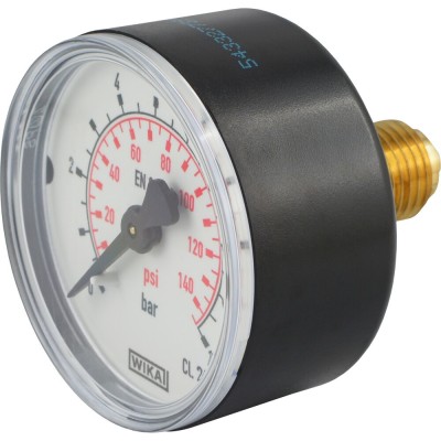 MANOMETRO D.63-80 1/4-3/8-1/2 RAD. 0-160 bar