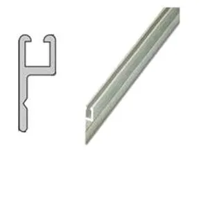 STRAIGHT ALUMINIUM BRACKET FOR LINEAR BRUSH 2,5-5mm