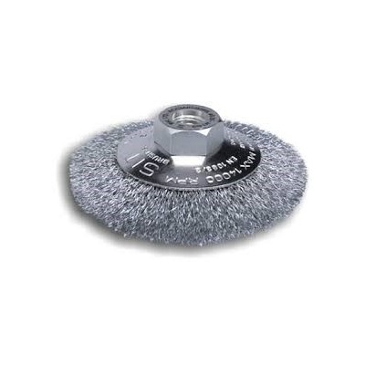 SPAZZOLA ACCIAIO FORMA CONICA D.90 M14