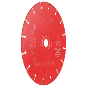 RED METAL DIAMOND BLADE FOR CUTTING METAL D.115-230 BORE 22