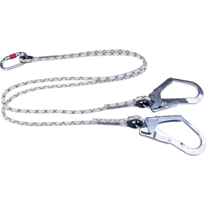 DOUBLE SAFETY LANYARD + CARABINER