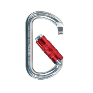 ALUMINIUM CARABINER COFRA LIGAM-TWIST WITH LOCKING SLEEVE