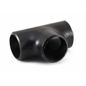 BLACK STEEL WELD-ON TEE — 9 SIZES, FROM 1/2" TO 4"