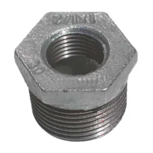 GALVANISED MALE-FEMALE REDUCER BSP — 30 SIZES, FROM 1/2" TO 2"