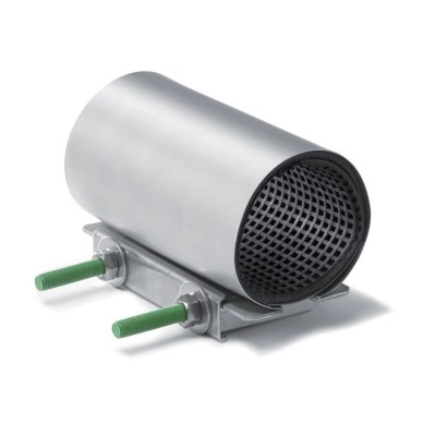 COLLARE DI RIPARAZIONE ACCIAIO ZINCATO — 28 MISURE, GUARNIZIONE EPDM