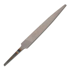 STELLA BIANCA FLAT POINTED FILE — 4" HALF-SMOOTH CUT