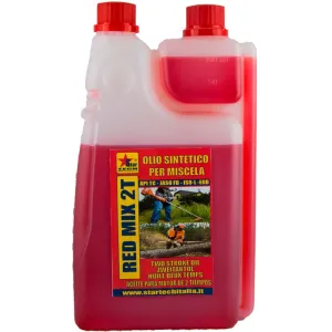 ELENI RED MIX RED 2-STROKE MIX OIL — 1 LITRE, SPECIFIC FOR AGRICULTURE