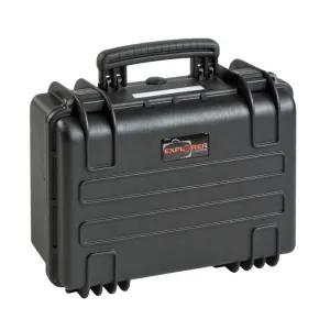 WATERTIGHT CASE BLACK 380X270X180 WITH SPONGE