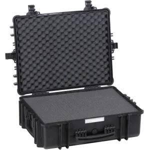 WATERTIGHT CASE BLACK 580X440X220 WITH SPONGE