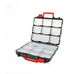 LTI DOUBLE ORGANIZER CASE 16 TRAYS 310X350X135