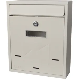 WHITE LETTERBOX 400X270X100