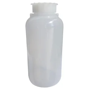 GRADUATED CYLINDRICAL PE BOTTLE WITH SCREW CAP