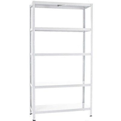 SCAFFALE IN METALLO 5 RIPIANI 40X100X185 COLORE BIANCO