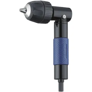 ANGLE DRILL ATTACHMENT — 1/4" HEX SHANK, 1-10MM SELF-TIGHTENING CHUCK