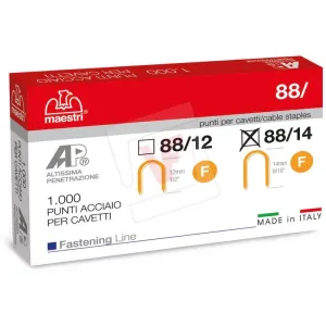 SERIES 88 STAPLES ROMEO MAESTRI — 1000 PCS, SIZES 88/12 AND 88/14