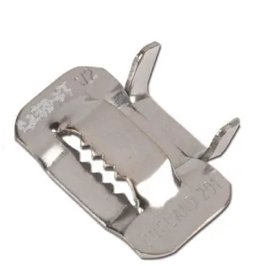 BARBERO STAINLESS STEEL AISI 201 BUCKLES BAND-IT TYPE — 4 SIZES, 100 PCS
