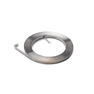 BARBERO STAINLESS STEEL STRAPPING BAND-IT TYPE — 4 SIZES: 3/8"/1/2"/5/8"/3/4", ROLL MT.30
