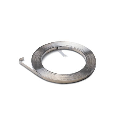 REGGETTA INOX TIPO BAND-IT BARBERO — 4 MISURE: 3/8"/1/2"/5/8"/3/4", ROTOLO MT.30