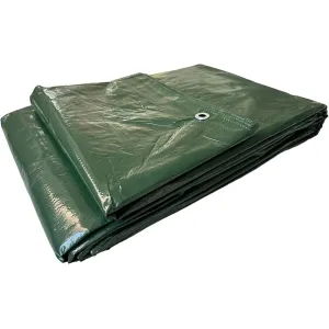 TEAR-RESISTANT EYELETED TARPAULIN 80 G/M2 — 5 SIZES: 2X3/3X4/4X6/5X8/6X10 M