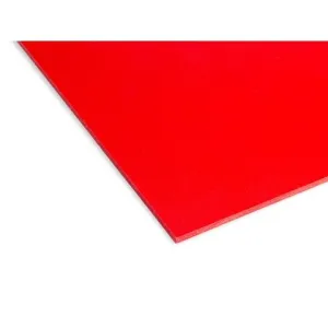 FOREX EXPANDED PVC RED MM.3 CUT TO SIZE — 17 SIZES