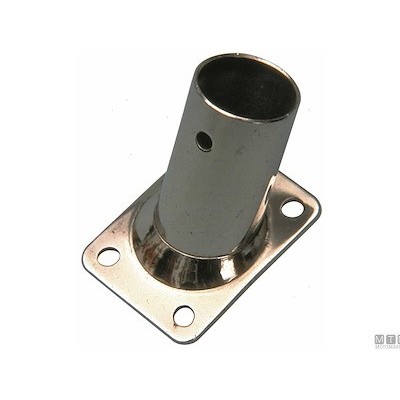 BASE RETTANGOLARE INOX 60° PER CORRIMANO — TUBO 22/25MM