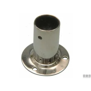 STAINLESS STEEL ROUND BASE 90° FOR HANDRAIL — TUBE 22/25MM