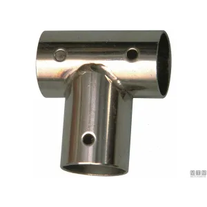 STAINLESS STEEL TEE 90° FOR HANDRAIL — TUBE 22/25MM