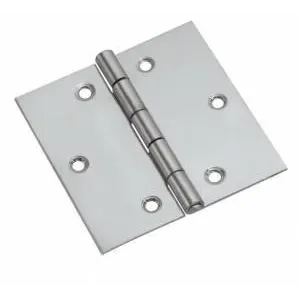 STAINLESS STEEL AISI 304 HINGE ART.3317 — 30X30X0,8 / 50X50X1MM