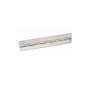 STAINLESS STEEL CONTINUOUS OPEN-TYPE HINGE — 32X0,7 / 40X0,7MM