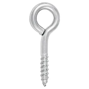 STAINLESS STEEL AISI 316 SCREW EYE — 6 SIZES, FROM 3X30 TO 6X65MM