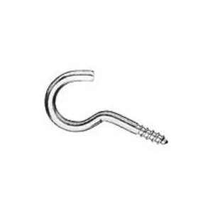 STAINLESS STEEL AISI 316 SCREW HOOK — 4 SIZES, FROM 3,5X35 TO 5X50MM