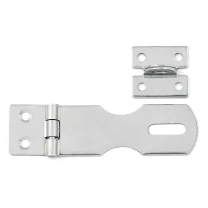 INOX MARE STAINLESS STEEL HINGE WITH LATCH MOD.8052 — 100X28MM