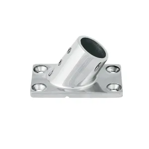 INVESTMENT CAST STAINLESS STEEL RECTANGULAR BASE 60° — TUBE 22/25MM