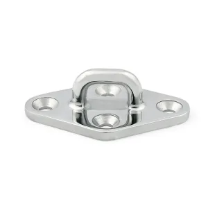 STAINLESS STEEL BASE WITH RING — 90X55MM