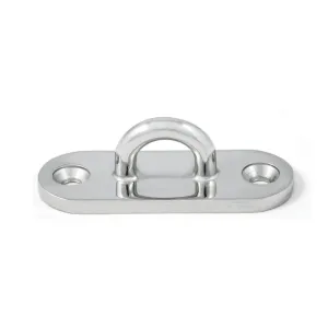 STAINLESS STEEL BASE WITH RING — 2 SIZES: 75X22 / 88X32MM
