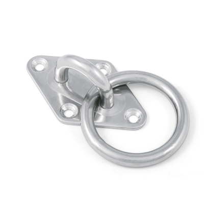 BASE CON ANELLO SNODATO INOX — 40X64MM D.6