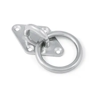 STAINLESS STEEL BASE WITH ARTICULATED RING — 40X64MM D.6