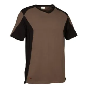 COFRA AZAGRA T-SHIRT SIZE XXL MUD/BLACK COTTON 140GR/MQ
