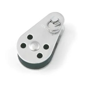 STAINLESS STEEL PULLEY BLOCK WITH NYLON WHEEL D.25MM
