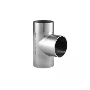 STAINLESS STEEL AISI 304 WELD-ON TEE — 6 SIZES, FROM 1/2" TO 2.1/2"