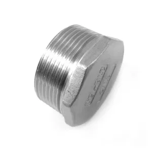STAINLESS STEEL AISI 316 MALE THREADED PLUG — 6 SIZES, FROM 1/4" TO 2.1/2"
