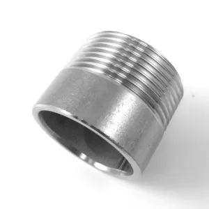 STAINLESS STEEL AISI 316 THREADED PIPE NIPPLE — 6 SIZES, FROM 1/2" TO 2.1/2"