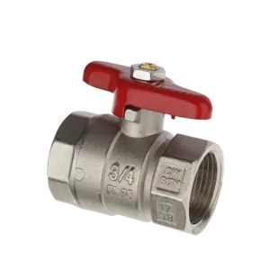 RIV BRASS BALL VALVE BUTTERFLY LEVER — 3 SIZES: 1/4" / 3/8" / 1/2"