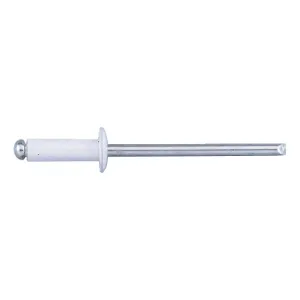 COLOURED ALUMINIUM RIVETS WHITE RAL 9010 — D.4X10MM