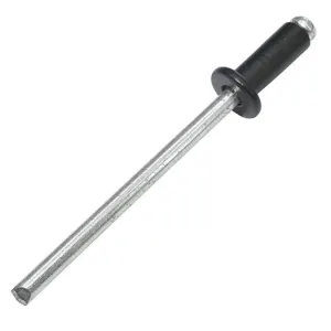 COLOURED ALUMINIUM RIVETS BLACK RAL 9005 — D.4X10MM