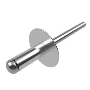 FAR WIDE-HEAD ALUMINIUM RIVETS — PACK OF 500 PCS, HEAD D.10 / D.16MM