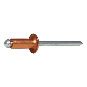SOLID COPPER BLIND RIVETS — 3 SIZES: D.3,8X20 / D.4,8X20 / D.4,8X30MM