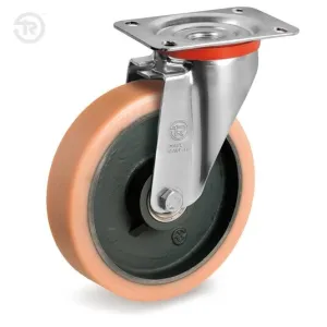 TELLURE ROTA VULKOLAN HEAVY-DUTY SWIVEL CASTOR D.125