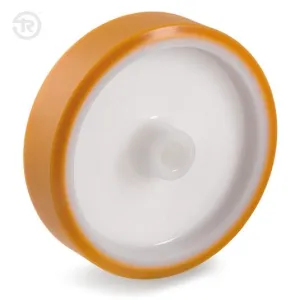 TELLURE ROTA NYLON+POLYURETHANE/VULKOLAN WHEEL WITHOUT BRACKET — 5 SIZES, FROM D.80 TO D.175MM
